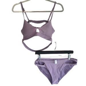Altar'd State Lavender Gray Medium / Large Bikini Set Beach Vacation